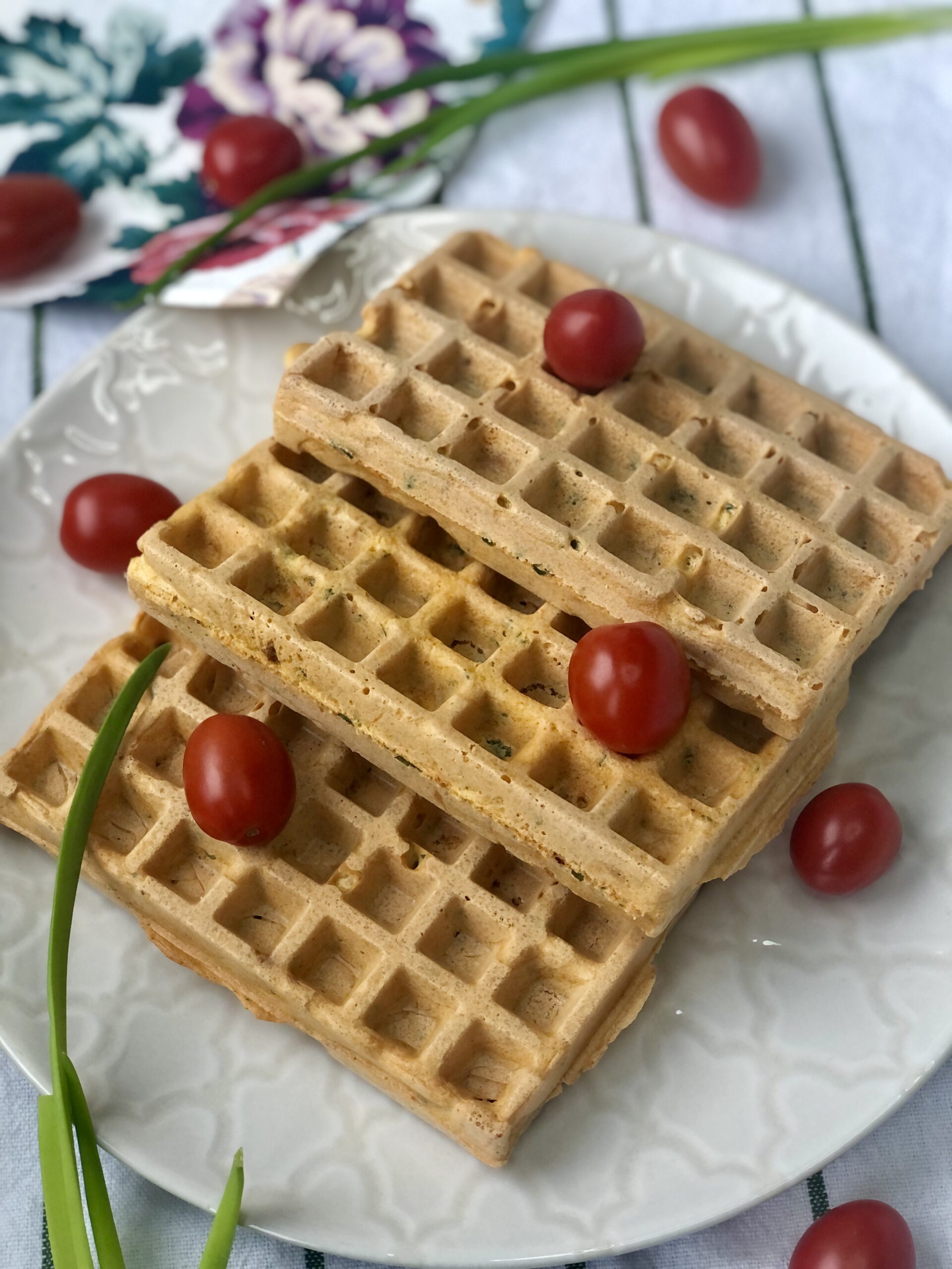 ekspresowe ziołowe fit gofry przepis